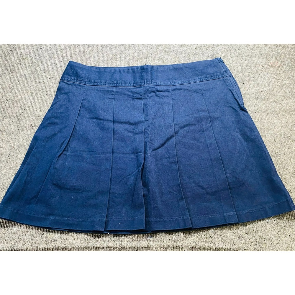 The Children's Place Girls Size 18 Plus Blue School Uniform Pleated Skort NWT